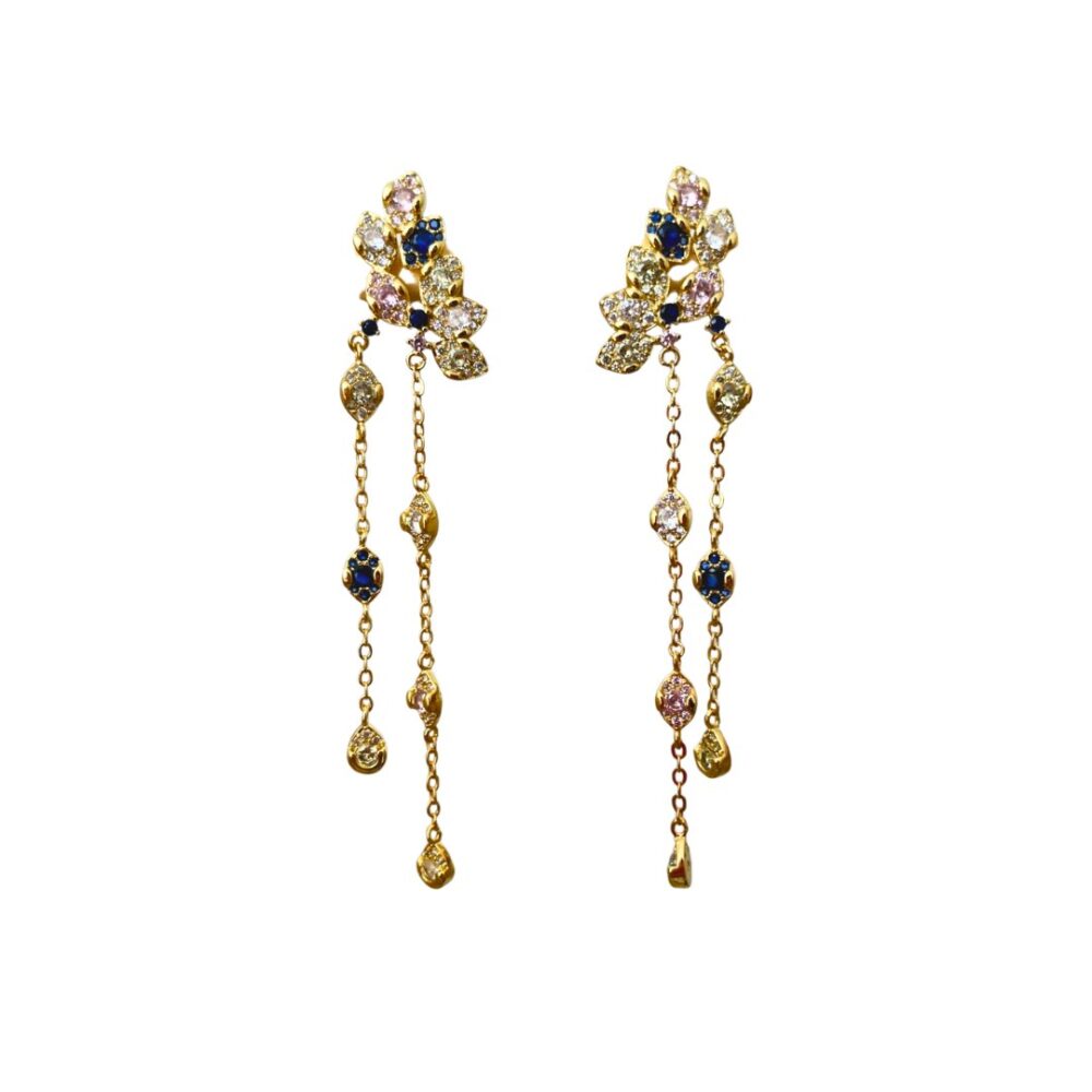 Aretes Antar Gold/Pink/Black